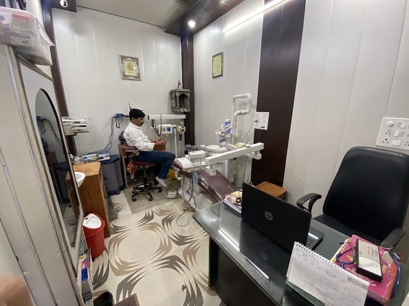 Consultation room and desk area at Panwar Dental Clinic